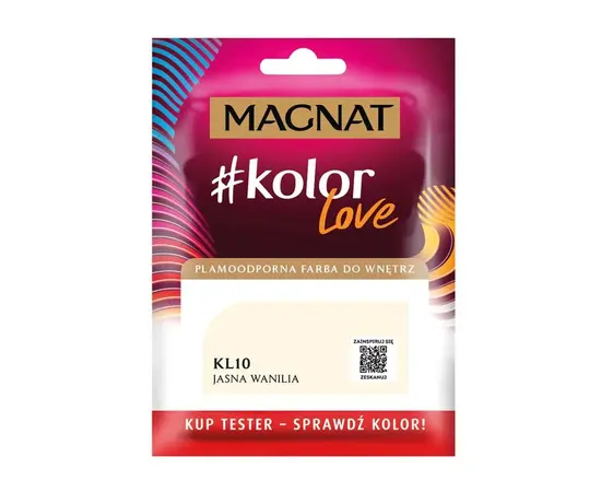 საღებავი-ტესტი ინტერიერის Magnat Kolor Love 25 მლ KL10 მსუბუქი ვანილი