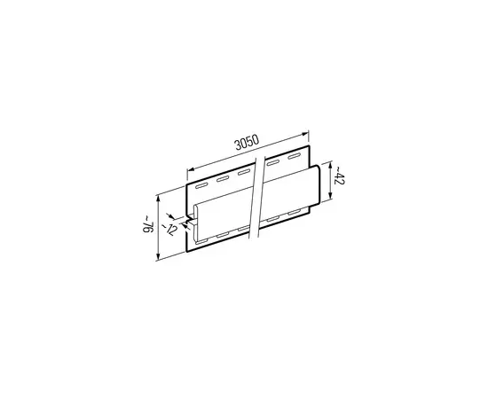 Планка соединительная VOX Nature SVP-18 Кедр Серебристый 3.05 м