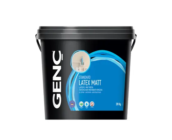 ინტერიერის საღებავი სილიკონის Genc Standart Latex Mat 2.5 ლ