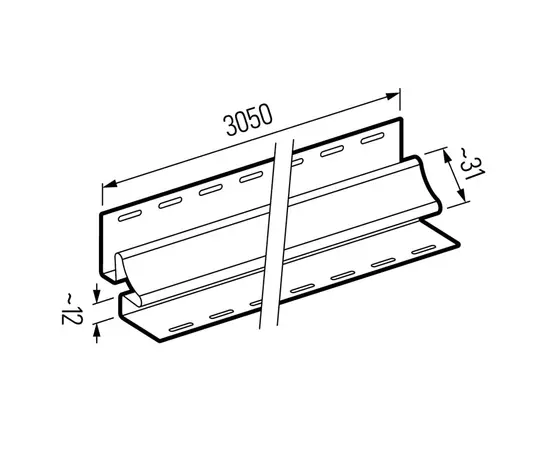 Internal corner VOX Nature SVPU-13 Oak Winchester 3.05 m