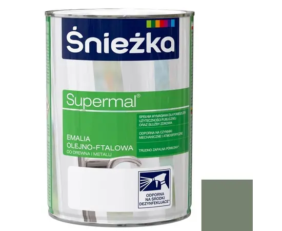 Enamel oil-phthalic Sniezka Supermal 800 ml glossy ashy