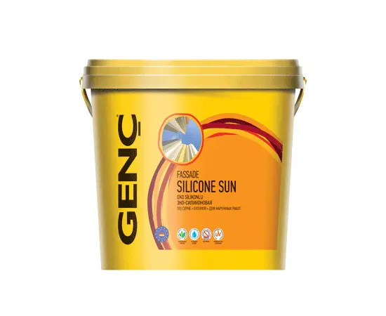 ექსტერიერის საღებავი სილიკონის Genc Silicone Sun 7.5 ლ ექსტერიერის საღებავი სილიკონის Genc Silicone Sun 7.5 ლ