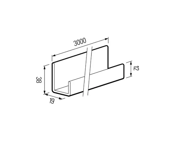 Universal bar Profile VOX Kerrafront FS-251 malt oak 3 m A