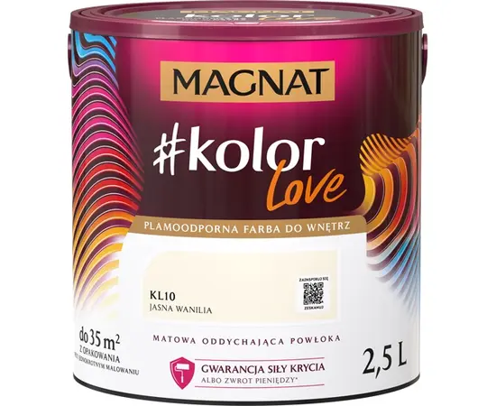 საღებავი ინტერიერის Magnat Kolor Love 2.5 ლ KL10 მსუბუქი ვანილი