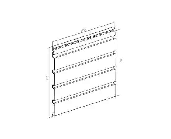 Siding VOX Profile SVP-06 FRONTO V-B ZŁ.DĄB 0,25X2,95 m