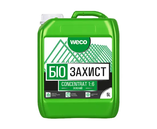 ანტისეპტიკური კონცენტრატი Weco Concentrate 1:6 5 ლ მწვანე