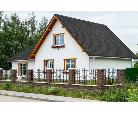 Roof shingle bituminous multilayer Technonicol Fazenda grey 2.6 m²