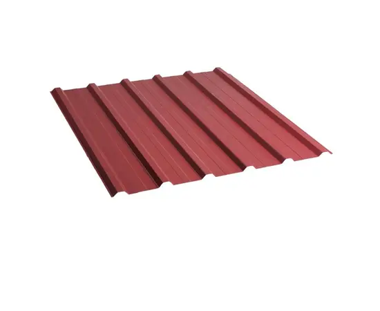 Профнастил трапеция 1140x2000x0.45 мм 2.28 м² Wrinkle бордовый
