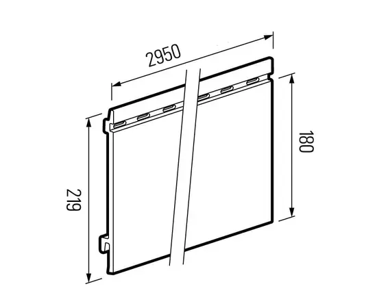 Panel Profile VOX Kerrafront KF FS-201 Wood Design silver gray 0.18х2.95 m NW