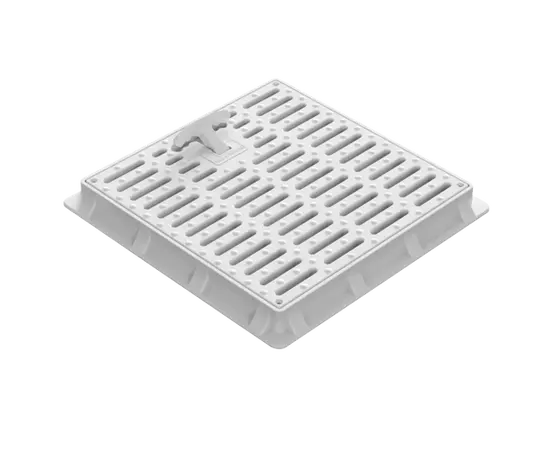 Люк пластиковый рещетка с замком Torun Plastik 30x30 cm