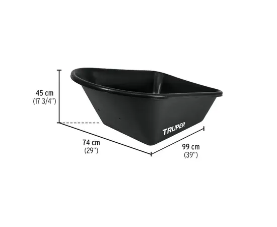 Тачка пластиковая Truper CAT-60PL 120 л