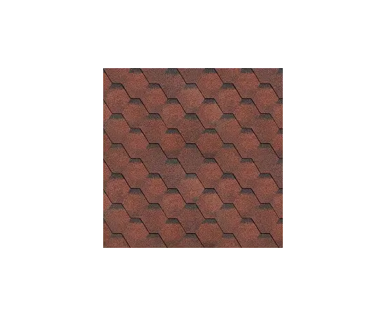 Bituminous roof tile Technonicol 6S4X21-1494RUS red