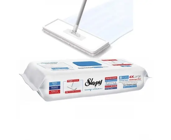 Wet wipes disposable floor cleaning Sleepy bleach 50 pcs