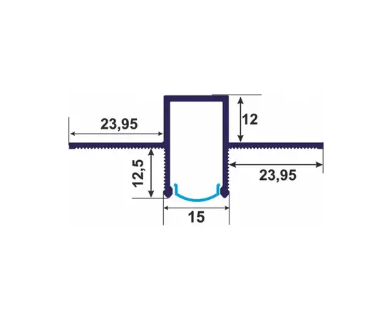 ნაკერის პროფილი ჩრდილოვანი RPTSH(PC)15 LED (AD-31А)BP- Т1) 3 მ