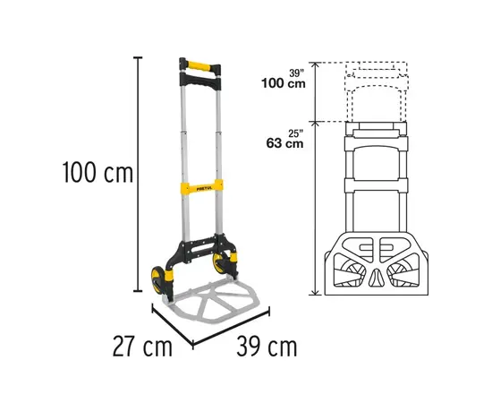 Foldable wheelbarrow Pretul DIA-100P