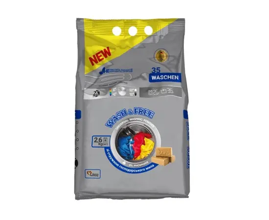 Universal washing powder Wash&Free 2,6kg 3680