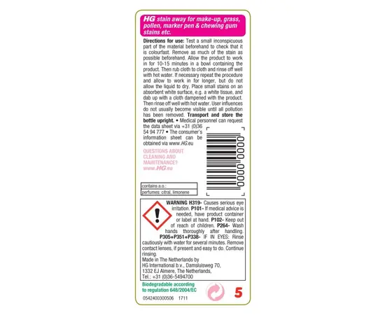 Stain remover HG Stain Away No.5