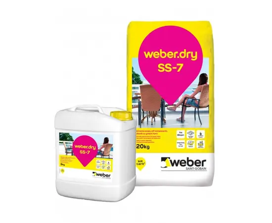 ჰიდროსაიზოლაციო ხსნარი ორკომპონენტიანი Weber.dry SS-7 25 კგ