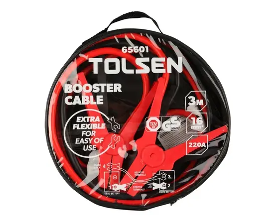 Провода пусковые Tolsen TOL850-65601 16 мм x 3 м