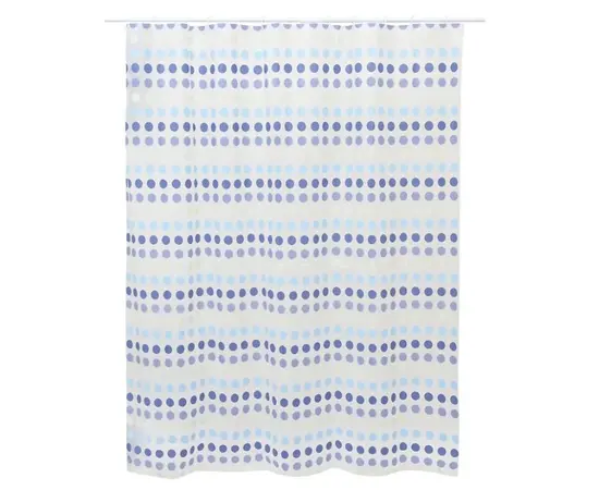 Шторка для душа с крючками Bisk Punti Basic Multi 180x200 см