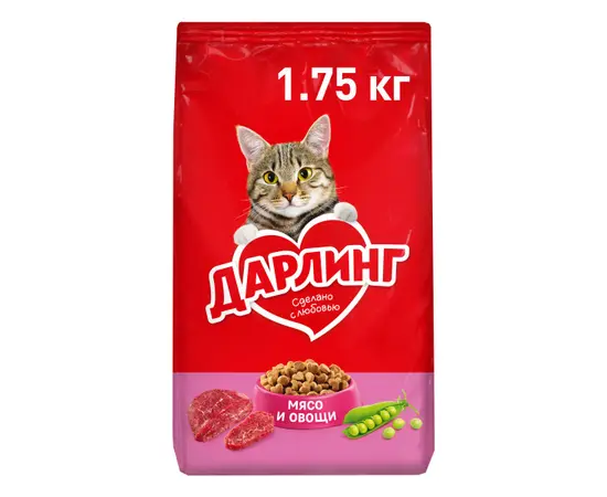 კატის საკვები Darling ხორცი და ბოსტნეული 1.75 კგ
