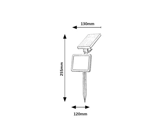 Lamp stand Rabalux Kelna 9.6W IP44 77011 4000K 200Lm