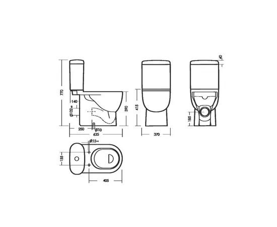 Toilet-compact SANITA Art