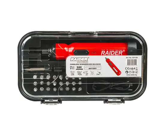 სახრახნისი აკუმალტორის Raider RD-CSC05