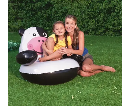 Armchair inflatable cow white and black Bestway 75025 80x80x71 cm