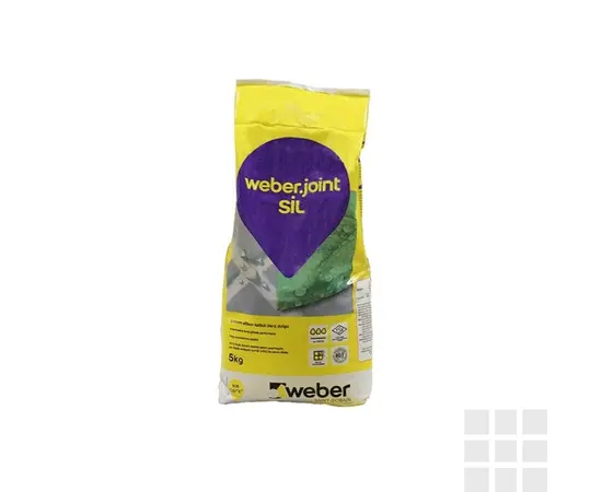 Затирка для швов Weber.joint SIL 5 кг 400 белая