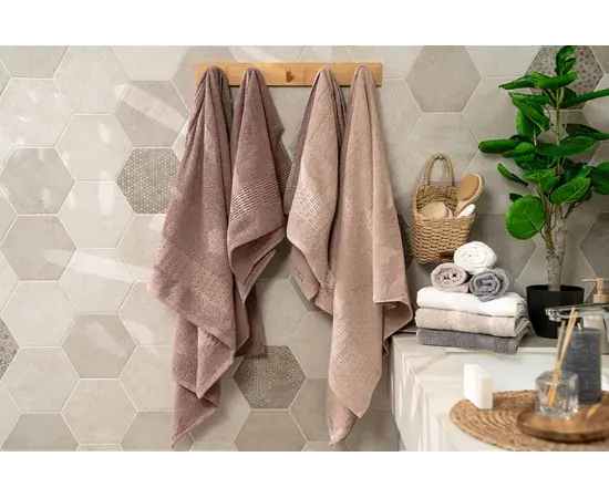 Towel set Ardesto ART2357NS 100%cotton 2pcs beige
