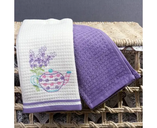 Tea towel Arya 2pcs purple 40X60