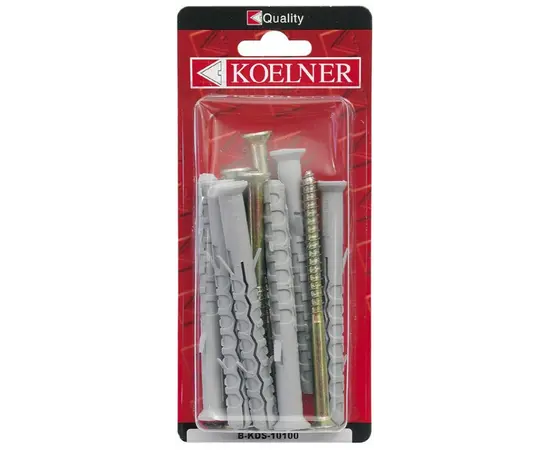 დუბელი ჩარჩოსთვის Koelner 6 ც B-KDS10100 100 mm ბლისტი