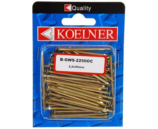 ლურსმანი Koelner 2,2X50 მმ მოთუთიებული 60 ც B-GWS-2250OC