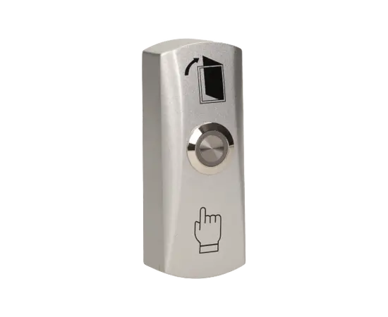 Illuminated ORNO button for door with electric strike aluminum