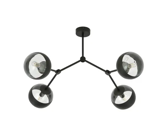 ჭაღი EMIBIG SPACE 4 E14 4x MAX 40W BLACK STRIPE