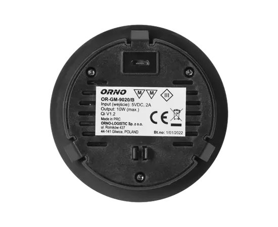 Wireless charger ORNO desktop 9020/B