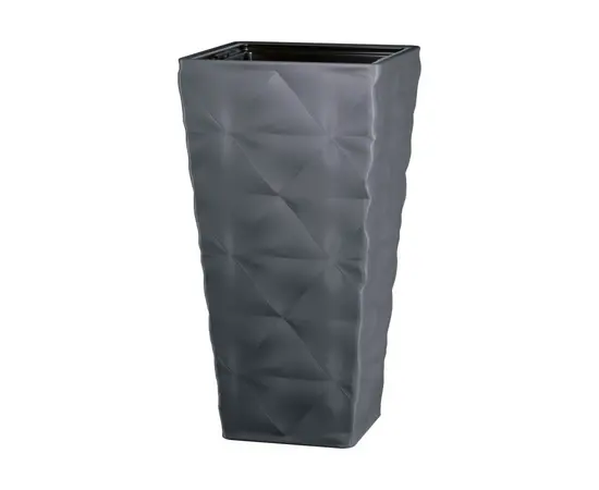 Горшок цветочный FORM PLASTIC Diva Slim square 40 антрацит 4680-014