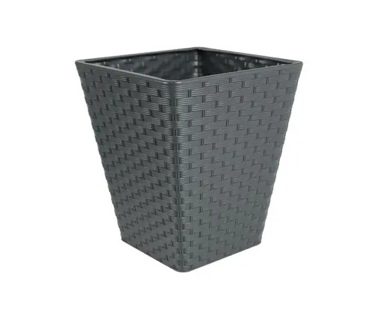 Горшок пластиковы для цветов FORM PLASTIC Rattana square 3860-014 Ø30 антрацит