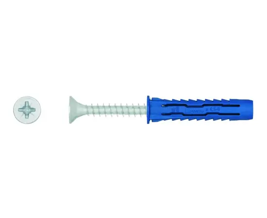 დიუბელი უნივერსალური RawlPlug 6x50 მმ სჭვლით 8 ც R-S3-4ALL-06L+/8