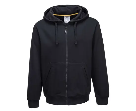 Work hooded sweater with zipper Portwest Nickel KS31BKR L black