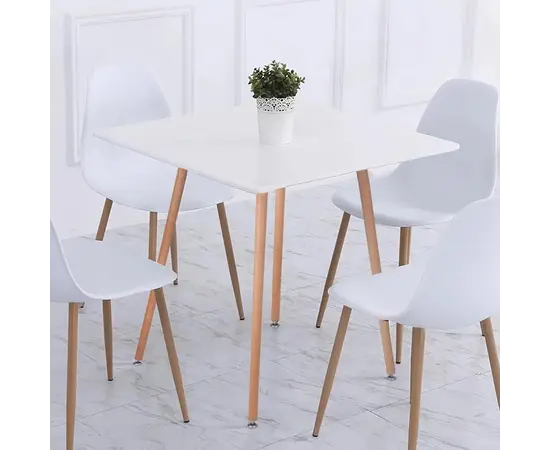Стол белый  ROOKIE SQUARE TABLE WHITE NL 80x80x75 см