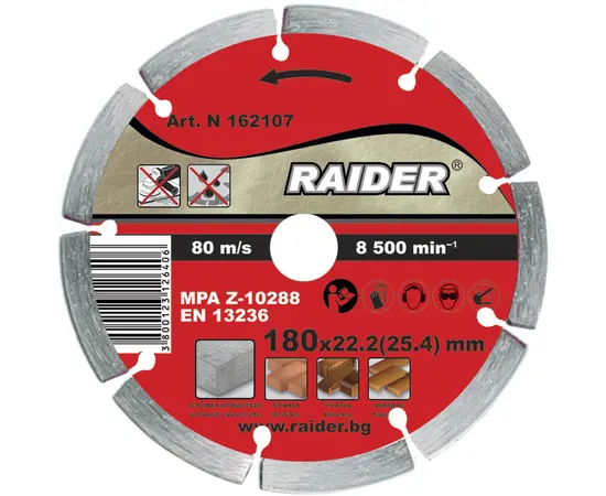 დისკო ალმასის Raider 180x22.2mm RD-DD03