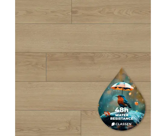 ლამინატი Classen Symphony მუხა Foggia 1285x192x10 მმ AC5/33 4V