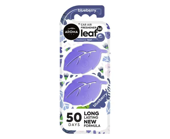 Ароматизатор Aroma Car 3D Leaf Blueberry 13 гр