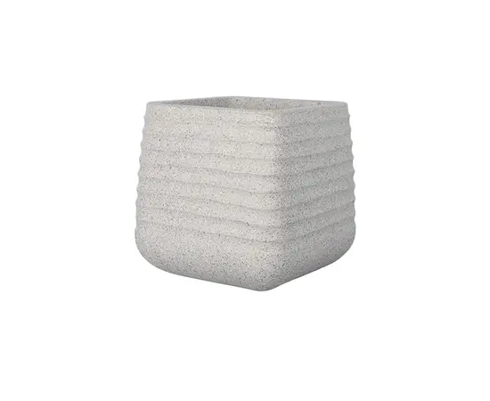 ქოთანი ყვავილის Mega Collections Titan Heron Sq. Pot Rib Beige W51H49
