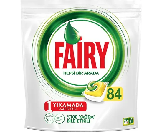 ტაბლეტები ჭურჭლის სარეცხი მანქანის  FAIRY 84 ც