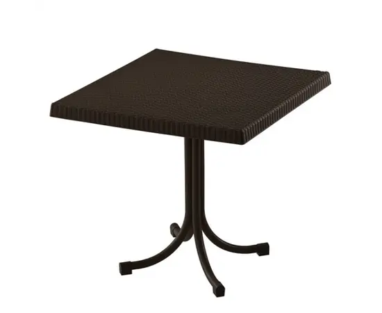 Table Comfort Time Palmiye Rattan CT063 80x80 dark brown