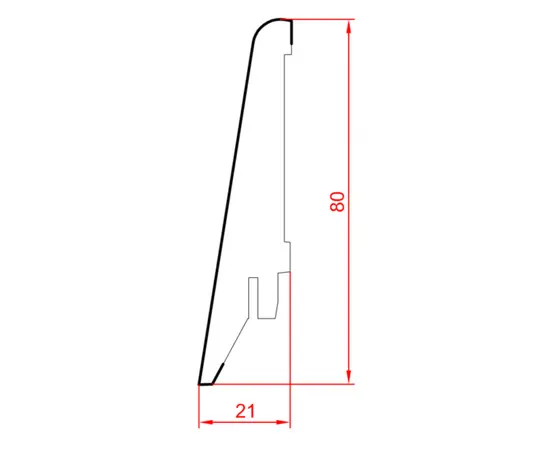 Плинтус Super Profil ПП1682 Mont Blanc Natur 2800x21x80