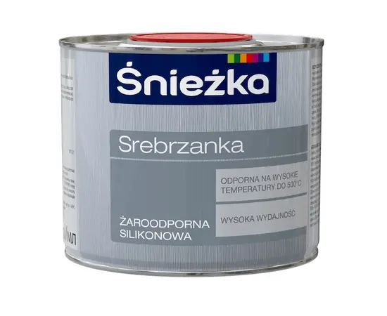 Heat-resistant enamel Sniezka Srebrzanka 0.5 l